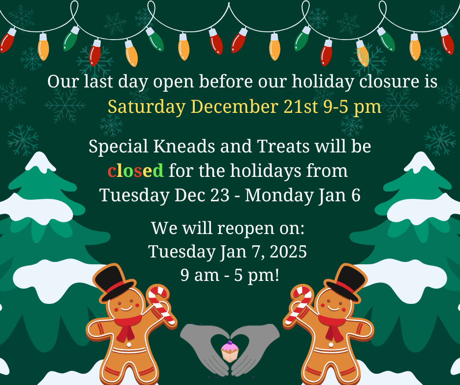 Christmas hours and holiday closure!