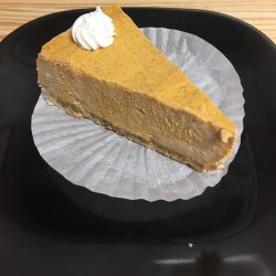 Think pumpkin pie, but better. Pumpkin cheesecake