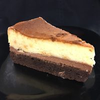White chocolate cheesecake on a crust that's actually a giant brownie. White Chocolate Brownie